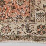 5x9 Bordered Floral Turkish Vintage Area Rug, 159x290Cm