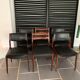 6 vintage mismatched Scandinavian teak chairs