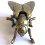 Ashtray "fly" Golden brass