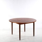 Scandinavian extendable teak dining table