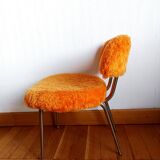 Pelfran orange fluffy chair