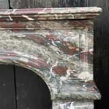 Campan marble fireplace large louis xiv style blend