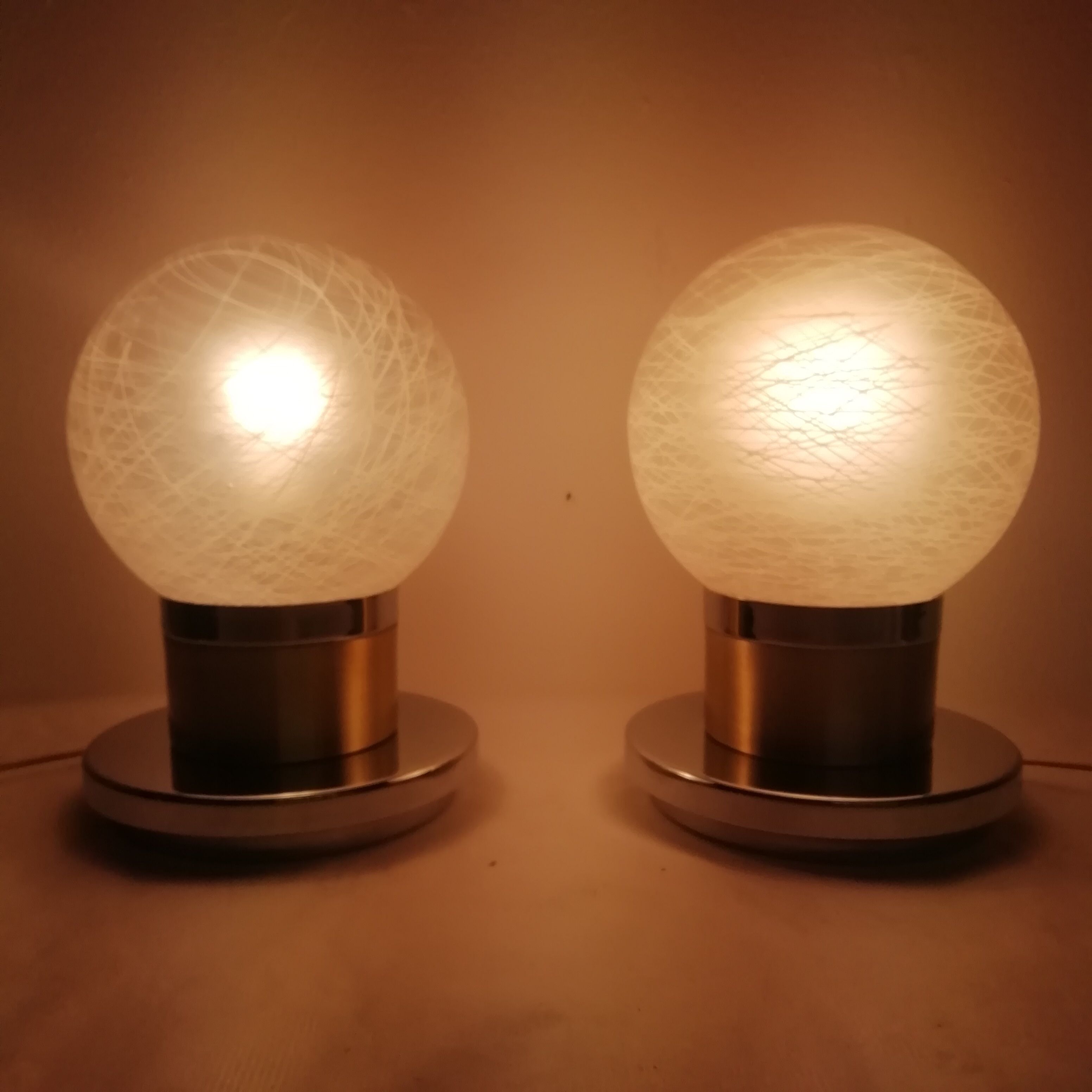 Pair of table lamps, 1970s