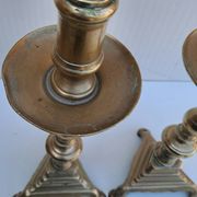 Pair of bronze torches 17th