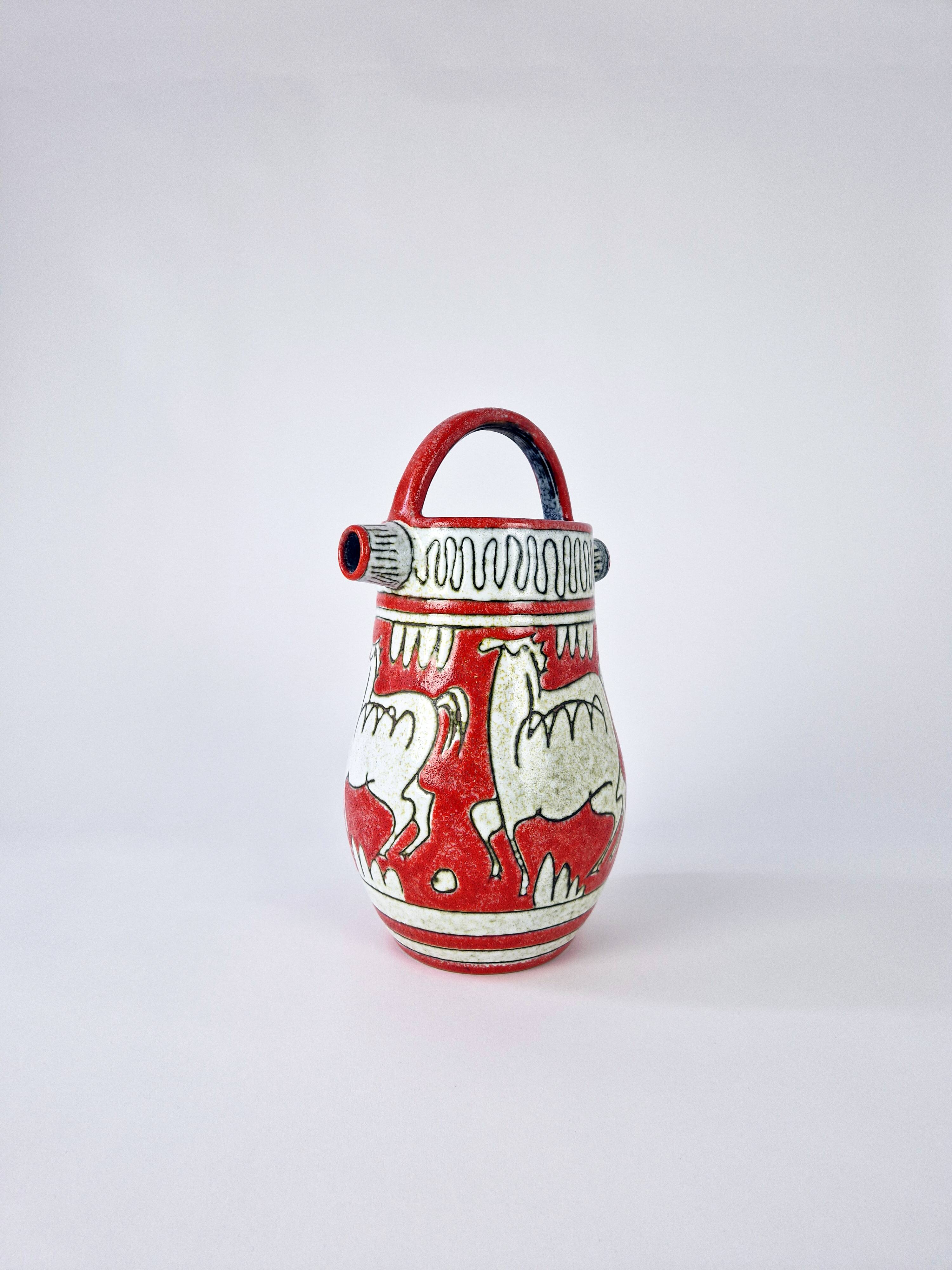 Vintage ceramic vase Fratelli Fanciullacci 1960