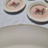 9 assiettes plates en porcelaine villeroy et boch modele 1584 25 cm