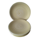 Set of 6 Longchamp dinner and dessert plates – retro lemon look