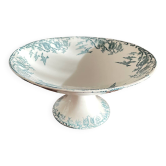 Old Compote Dish Terre de Fer Longwy Model Richelieu