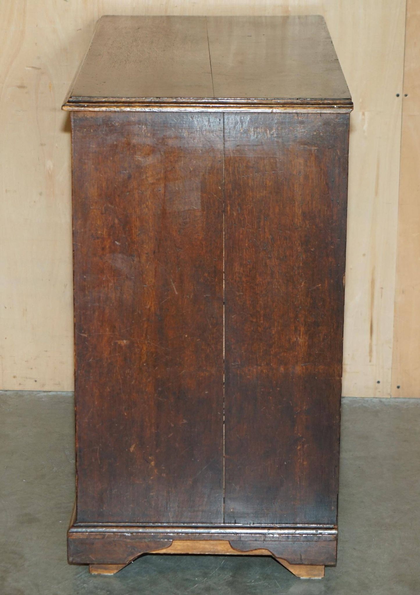 Victorian oak commode finely carved.