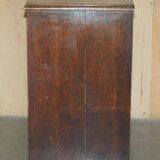 Victorian oak commode finely carved.