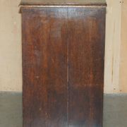 Victorian oak commode finely carved.