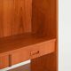 Teak bookcase with writing desk, Scandinavian production, 1960s