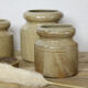 Lot de 3 pots en grès