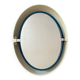 Large Oval Illuminated Swivelling Mirror Allibert A136 Vintage 70s Space A