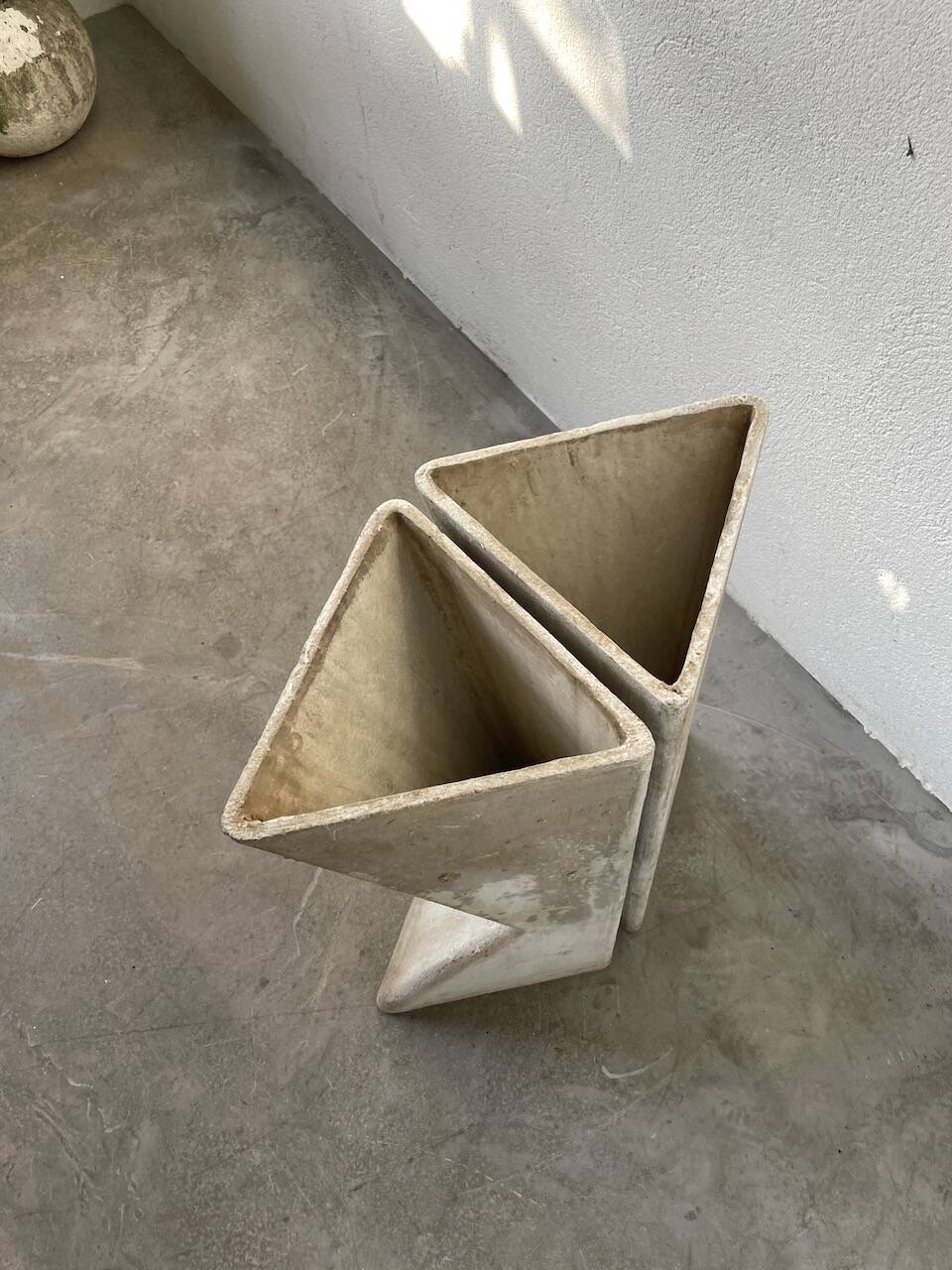 Planters jardinières fibrociment triangulaires