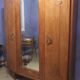 armoire 1930 trois portes chêne clair