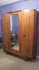 armoire 1930 trois portes chêne clair