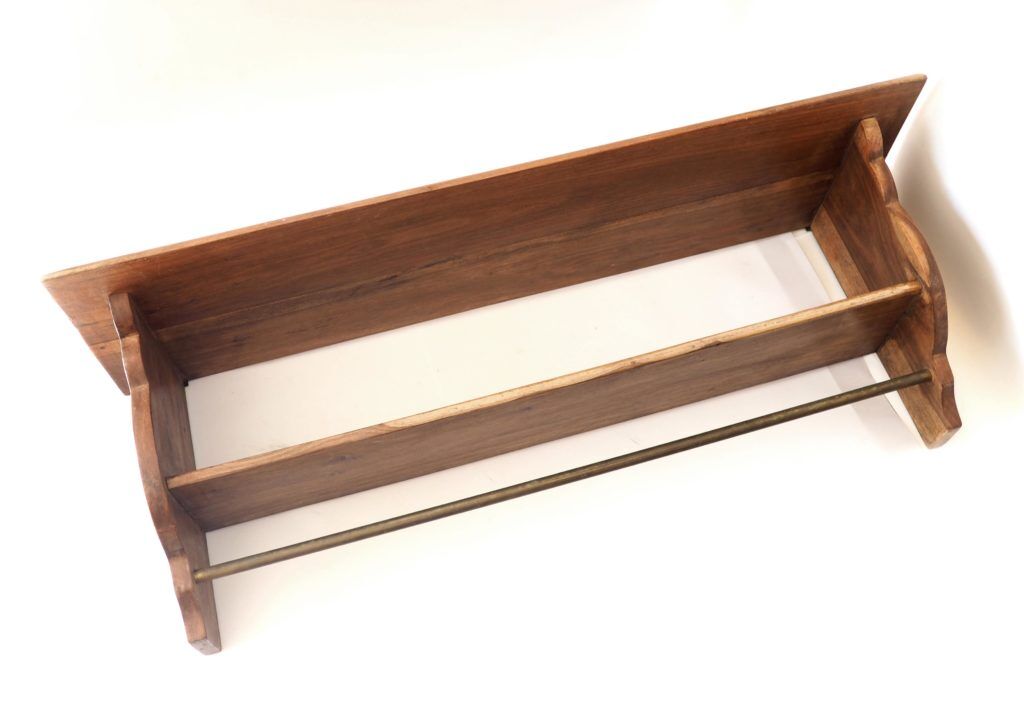 Wooden kitchen shelf
