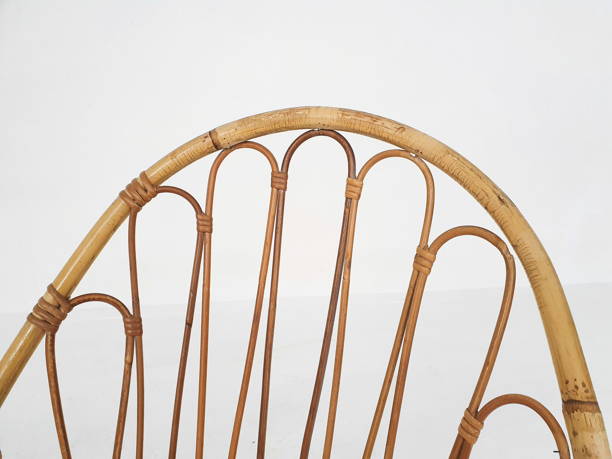Rohe Noordwolde bamboo lounge chair, The Netherlands 1950's