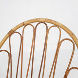 Fauteuil en bambou Rohe Noordwolde, Pays-Bas années 1950