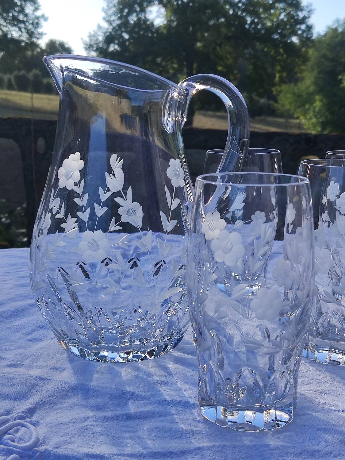 Villeroy & Boch crystal orangeade cocktail set