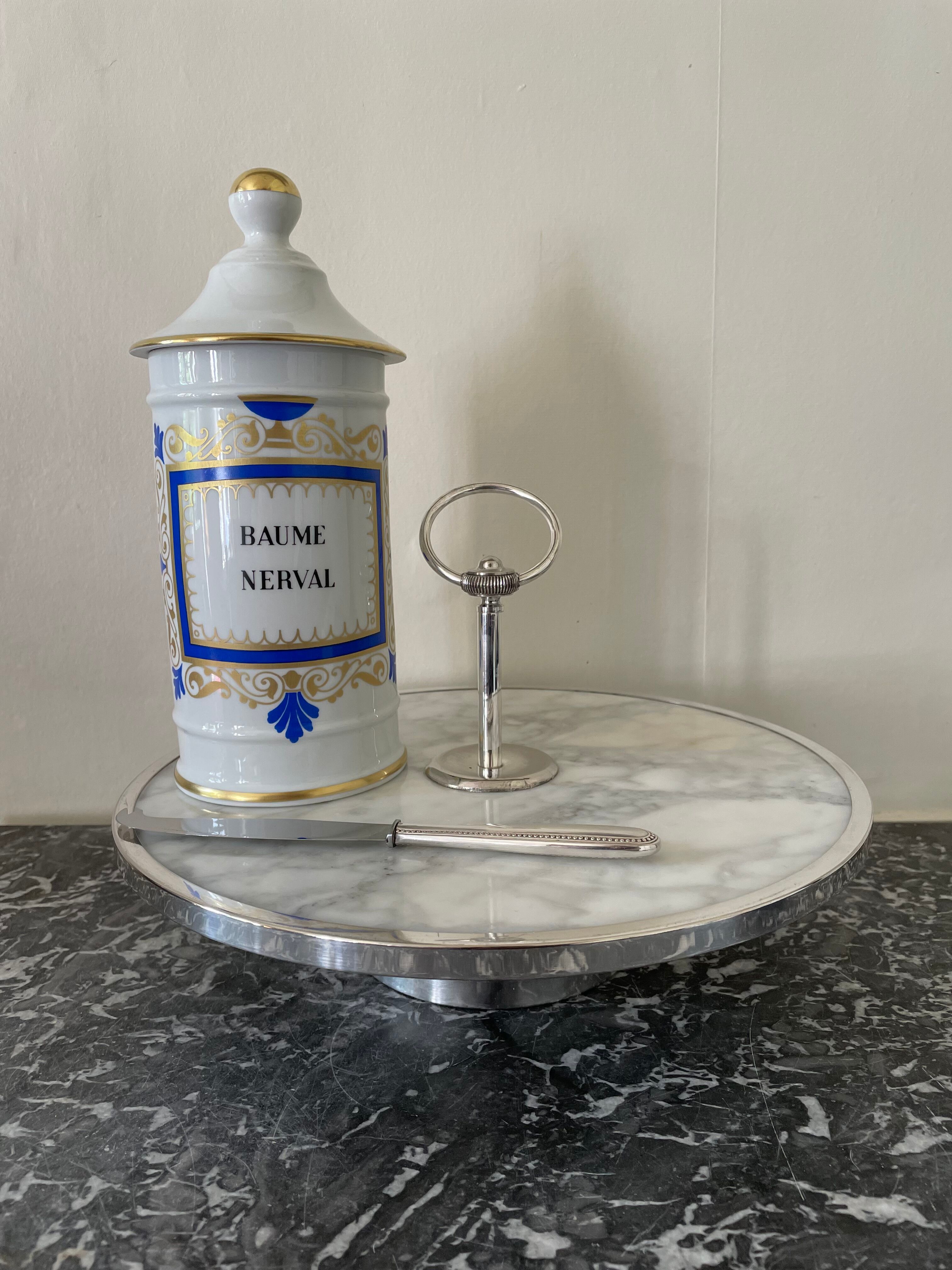 Limoges Ternet porcelain medicine jar