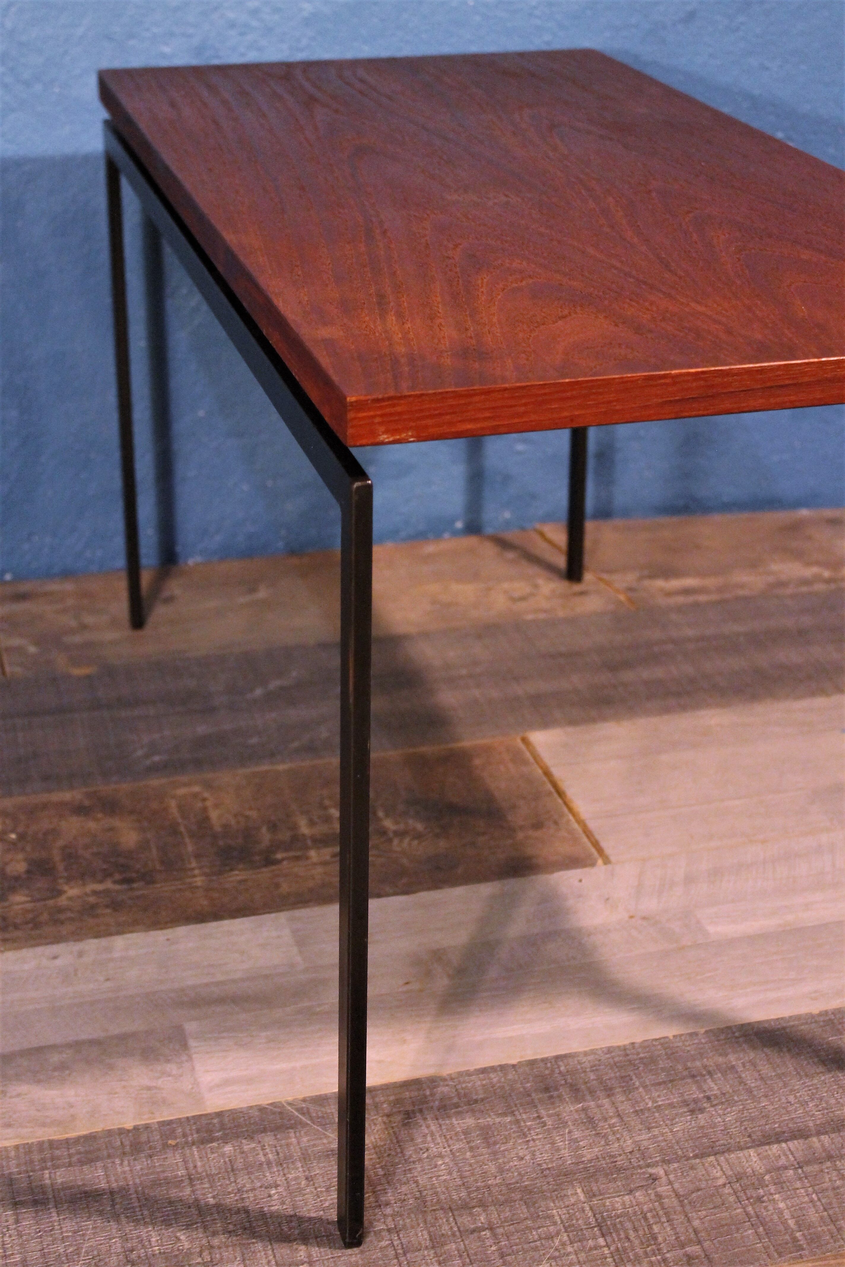 Metal & wood coffee table 1950