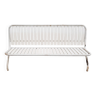 Metal and wood outdoor bench