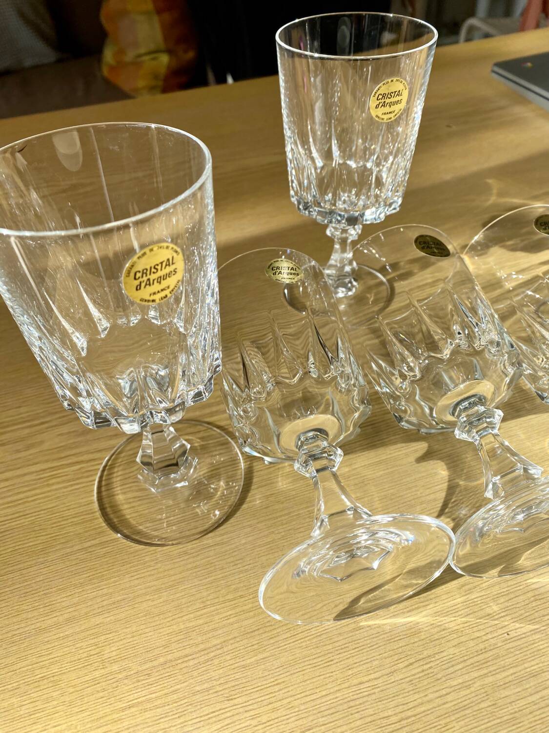Vintage crystal stemware
