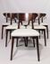 Scandinavian design dining chairs pearl boucle set of 6