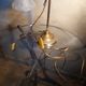 1900 beautiful brass desk lamp patina with its tulip art deco 44x25cm,