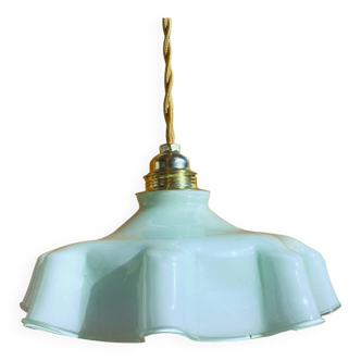 Blue opaline lamp