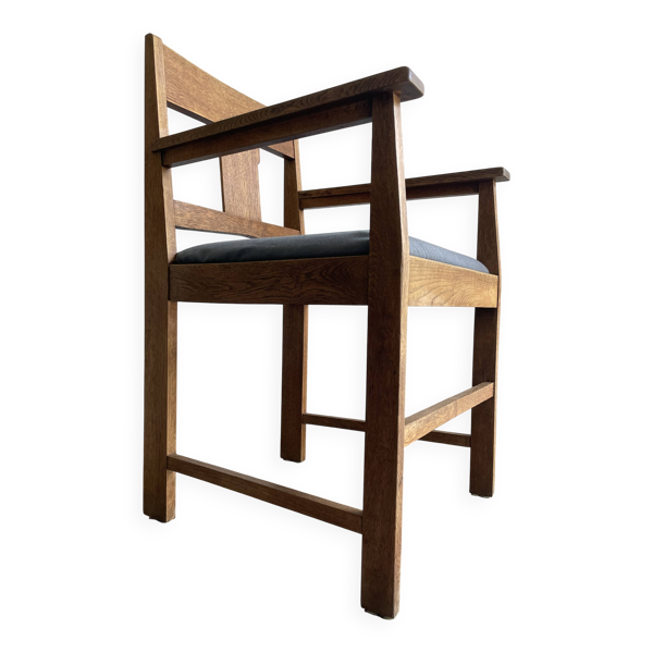 Fauteuil de l'École d'Amsterdam néerlandaise des années 1920