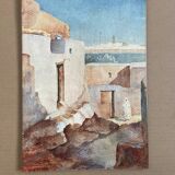 Watercolor dated 1925 / Rabat, Morocco