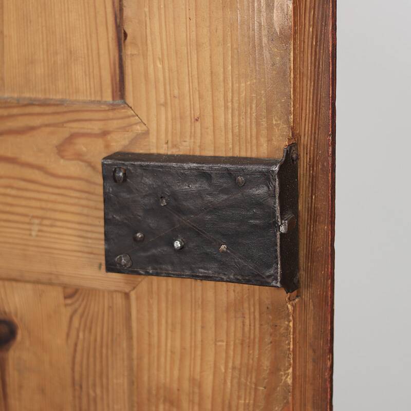 Rustic Farmhouse Folk Art Painted Bridal Cabinet dated 1818