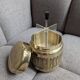Vintage cigarette case Erhard & Sohne 1960 brass mid-century
