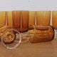 Lot 10 wine glasses Luminarc Cavalier amber