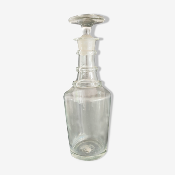 Carafe en verre soufflé vers 1900