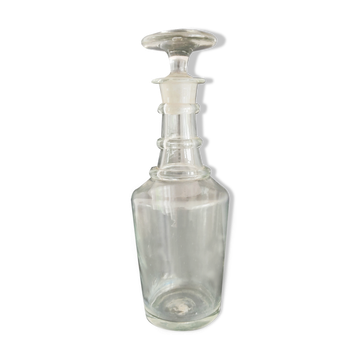 Carafe en verre soufflé vers 1900