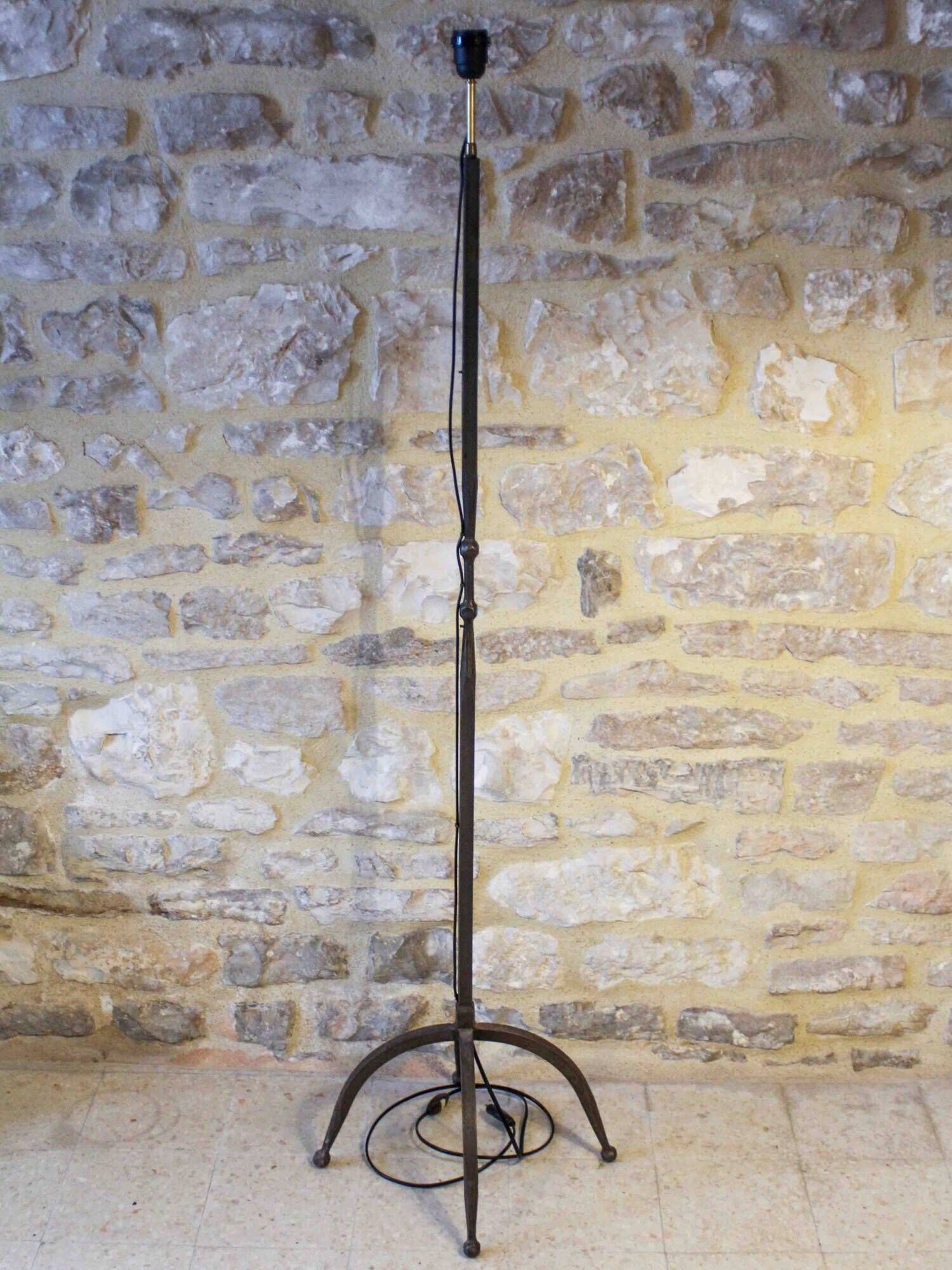 Wrought iron floor lamp