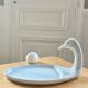 Porcelain zoomorphic duck dish
