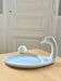 Plat zoomorphe canard en porcelaine