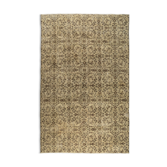 Anatolian handmade vintage rug 285 cm x 187 cm
