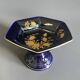 Vintage footed cup bareuther bavaria, cobalt and gold porcelain, 1st year.