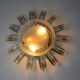 Wall lamp venini soleil, triedri glass, Italy, 1970