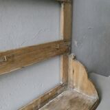 Shelf, kitchen utensils, patinated wood