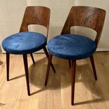 Paire de Chaises Cocktail rénové et re-tapissé