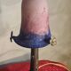 bronze lamp with glass paste shade signed Eross de France Nancy 40x16