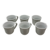 Set of 6 Alessi moka cups – KU – Toyo Ito – White porcelain – From