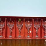 6 verres à vin en cristal